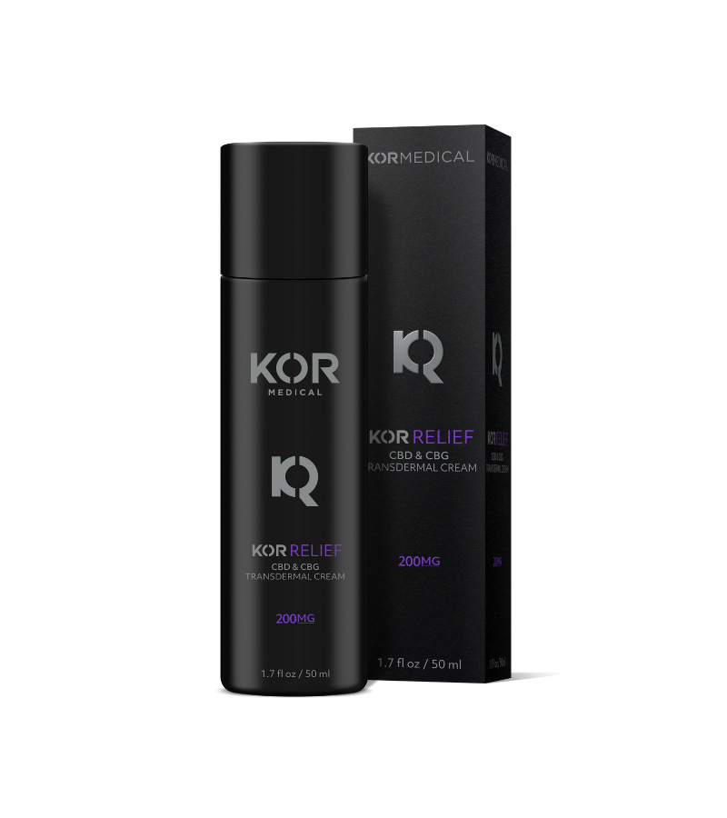 KOR Relief CBD & CBG Transdermal Cream